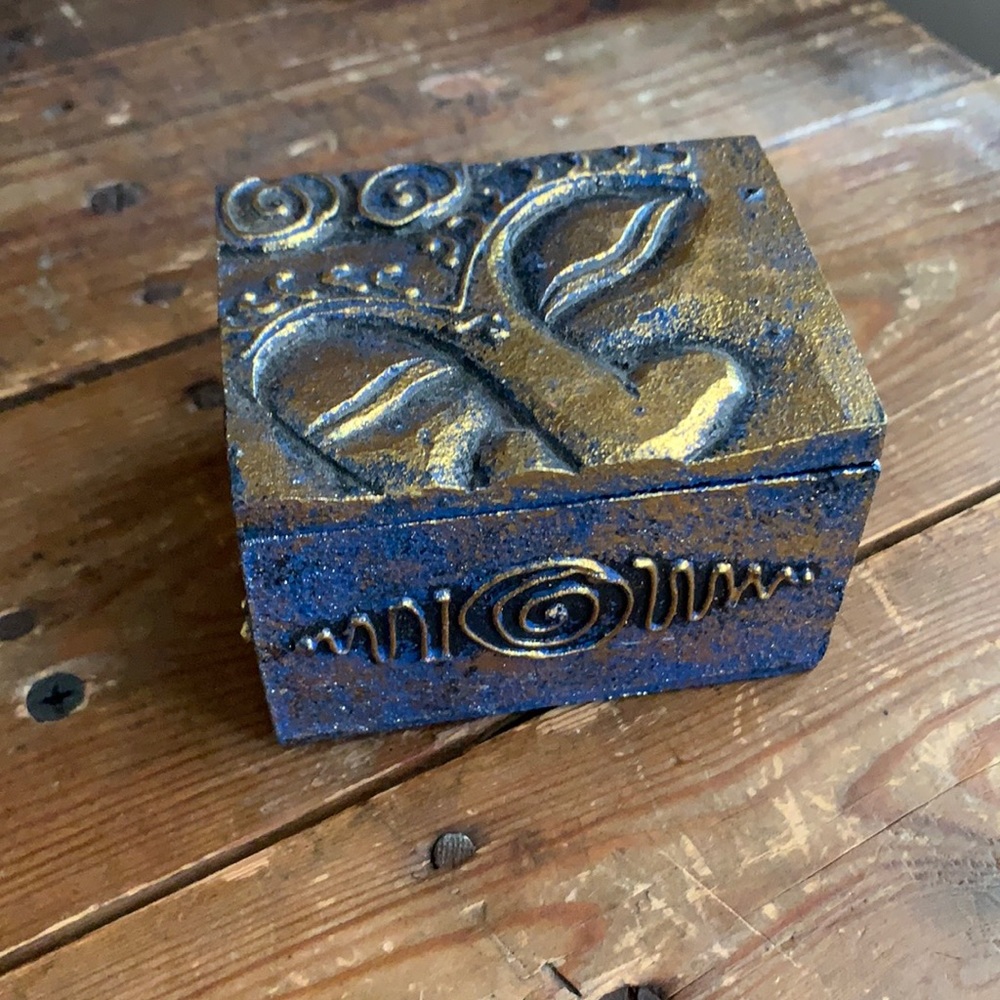 Hand Painted Bali Trinket Box